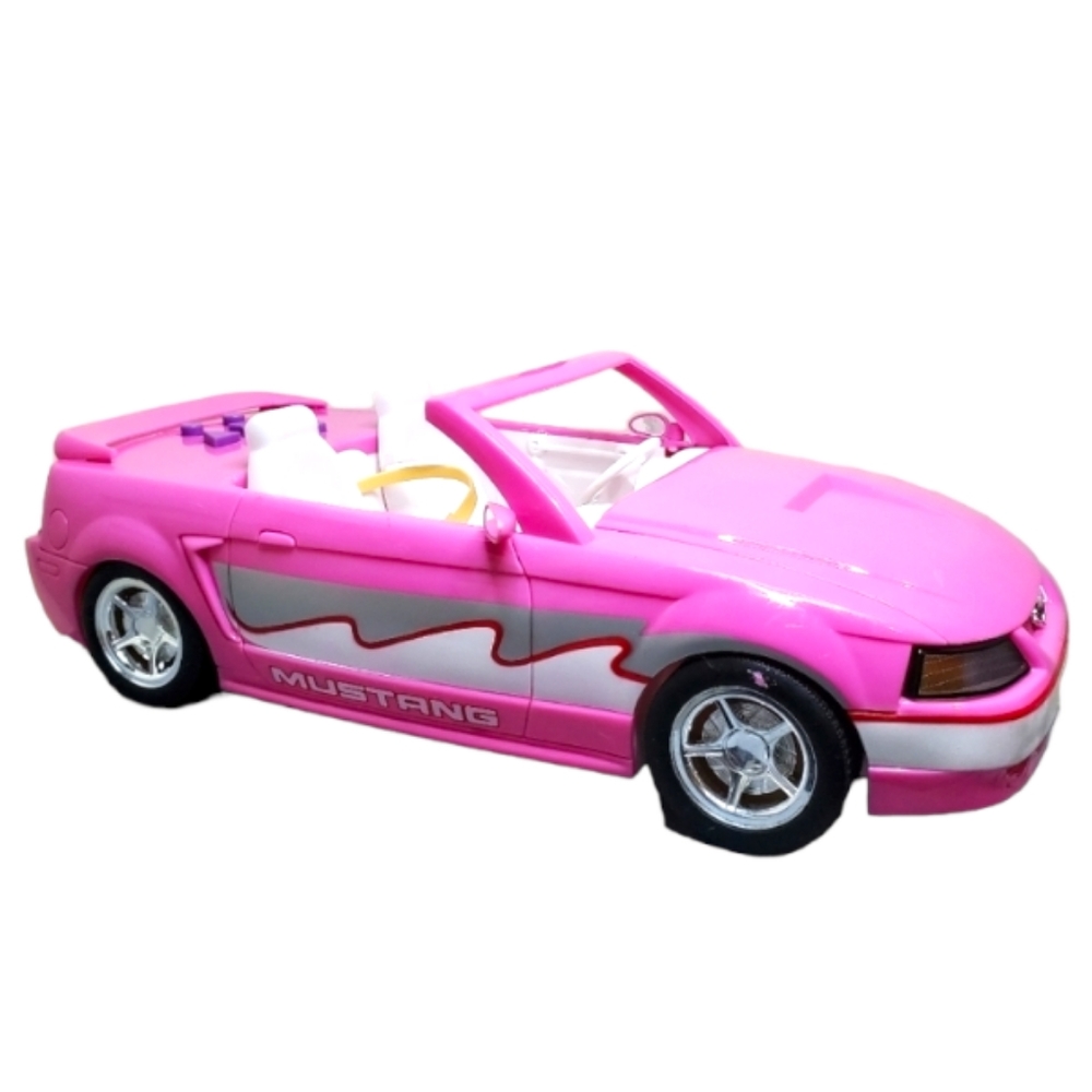 Vintage RARE Toy State Industrial 1998 Pink Mustang Toy battery operated
